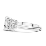 Gold 2 5Ct Asscher Three Stone Lab Grown Diamond Jesira Ring