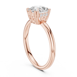 Gold 2Ct Radiant Cut Solitaire Lab Grown Diamond Sorella Ring
