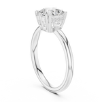Gold 2Ct Radiant Cut Solitaire Lab Grown Diamond Sorella Ring