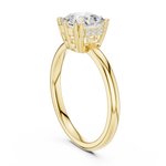 Gold 2Ct Radiant Cut Solitaire Lab Grown Diamond Sorella Ring