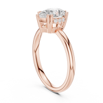 Gold 2Ct Pear Cut Solitaire Lab Grown Diamond Noreya Ring
