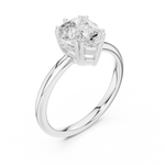 Gold 2Ct Pear Cut Solitaire Lab Grown Diamond Noreya Ring