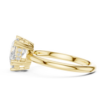 Gold 2Ct Pear Cut Solitaire Lab Grown Diamond Noreya Ring
