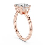 Gold 2Ct Princess Solitaire Lab Grown Diamond Karesa Ring