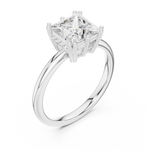 Gold 2Ct Princess Solitaire Lab Grown Diamond Karesa Ring