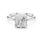 Gold 2Ct Princess Solitaire Lab Grown Diamond Karesa Ring