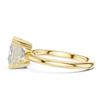 Gold 2Ct Princess Solitaire Lab Grown Diamond Karesa Ring