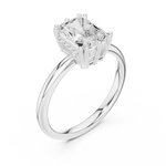 Gold 2Ct Radiant Solitaire Lab Grown Diamond Solayne Ring