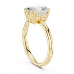 Gold 2Ct Radiant Solitaire Lab Grown Diamond Solayne Ring