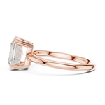Gold 2Ct Radiant Solitaire Lab Grown Diamond Solayne Ring