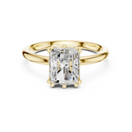 Gold 2Ct Radiant Solitaire Lab Grown Diamond Solayne Ring