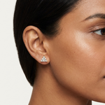 Gold 1 3Ct Triangle Lab Grown Diamond Stud Earrings