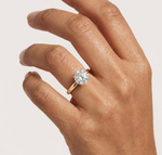 Gold 1Ct Round Solitaire Lab Grown Diamond Dexan Ring