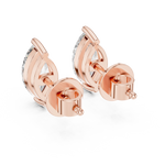 Gold 1 5Ct Marquise Lab Grown Diamond Stud Earrings