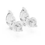 Gold 1 5Ct Marquise Lab Grown Diamond Stud Earrings