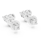 Gold 1 5Ct Heart Lab Grown Diamond Stud Earrings