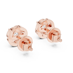 Gold Round Lab Grown Diamond Stud Xavira Earring