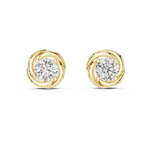 Gold Round Lab Grown Diamond Stud Xavira Earring
