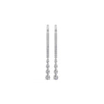 White Gold 1Ct Drop Round Lab Grown Diamond Vyelle Earring