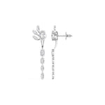 White Gold 1 50Ct Prong Dangle Oval Lab Grown Diamond Orvielle Earring