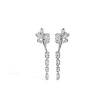 White Gold 1 50Ct Prong Dangle Oval Lab Grown Diamond Orvielle Earring