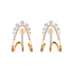 Rose Gold 1 50Ct Pave Arc Pear Lab Grown Diamond Zelora Earring