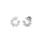 White Gold Multi Shape Halo Marquise Lab Grown Diamond Avenor Earring