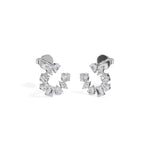 White Gold Multi Shape Halo Marquise Lab Grown Diamond Avenor Earring