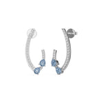 White Gold 1Ct Pave Curve Pear Lab Grown Diamond Myvexa Earring