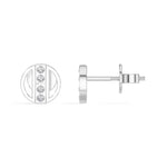 Orbit Studs Round Lab Grown Diamond Geometric Circle Pave