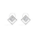 Vega Studs Princess Lab Grown Diamond Double Frame