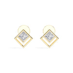 Vega Studs Princess Lab Grown Diamond Double Frame