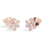 Asterix Studs Round Lab Grown Diamond Spoke Hub Cluster