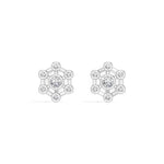 Asterix Studs Round Lab Grown Diamond Spoke Hub Cluster