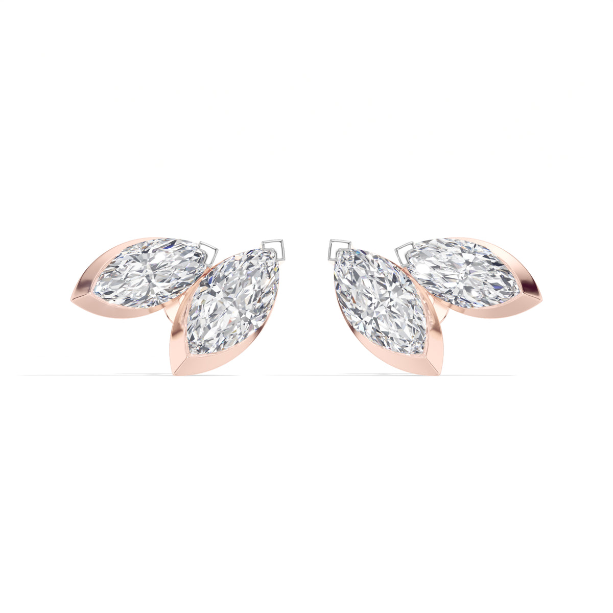 Marquise Lab Grown Diamond Cluster Stud Liora Earrings