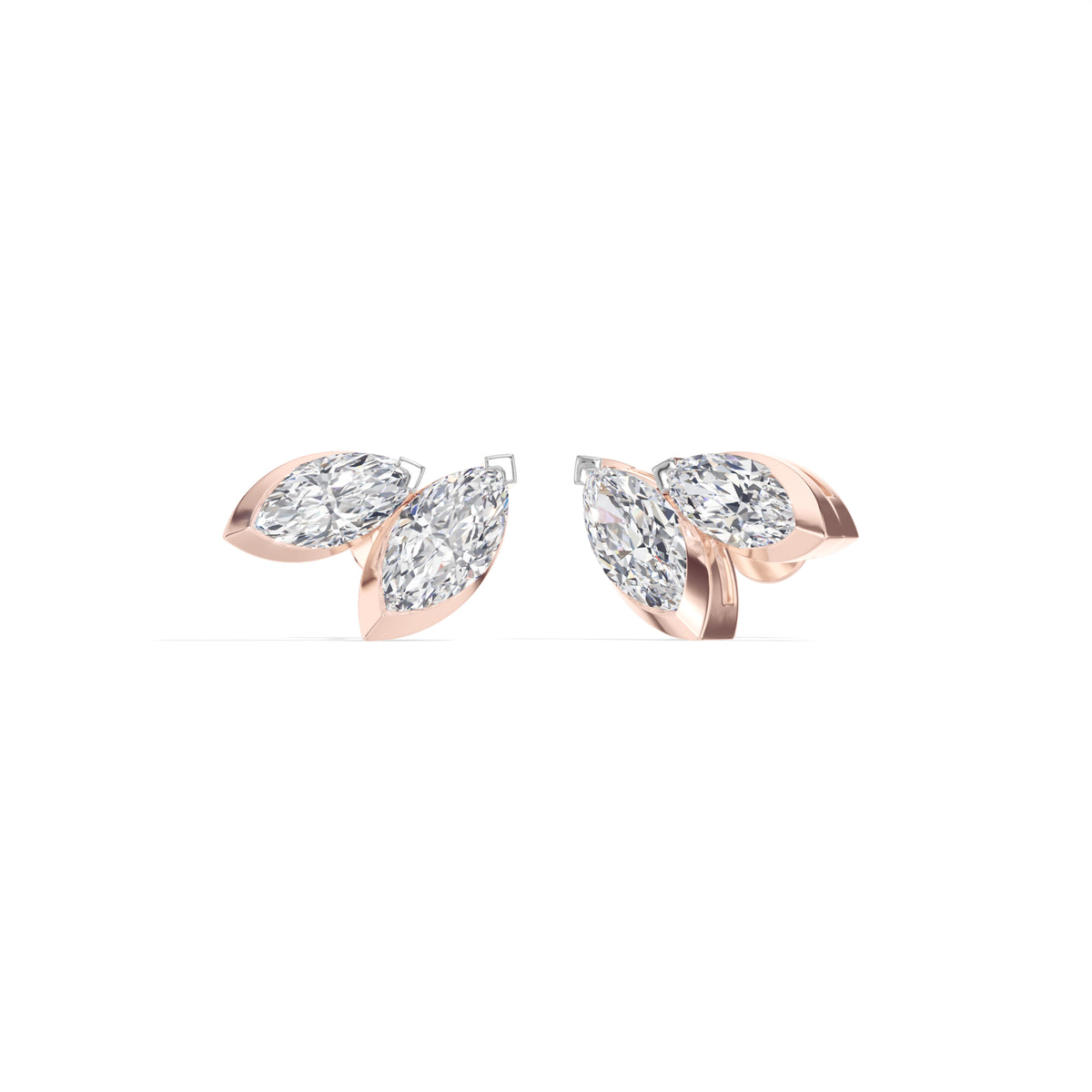 Marquise Lab Grown Diamond Cluster Stud Liora Earrings