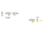 Marquise Lab Grown Diamond Cluster Stud Liora Earrings