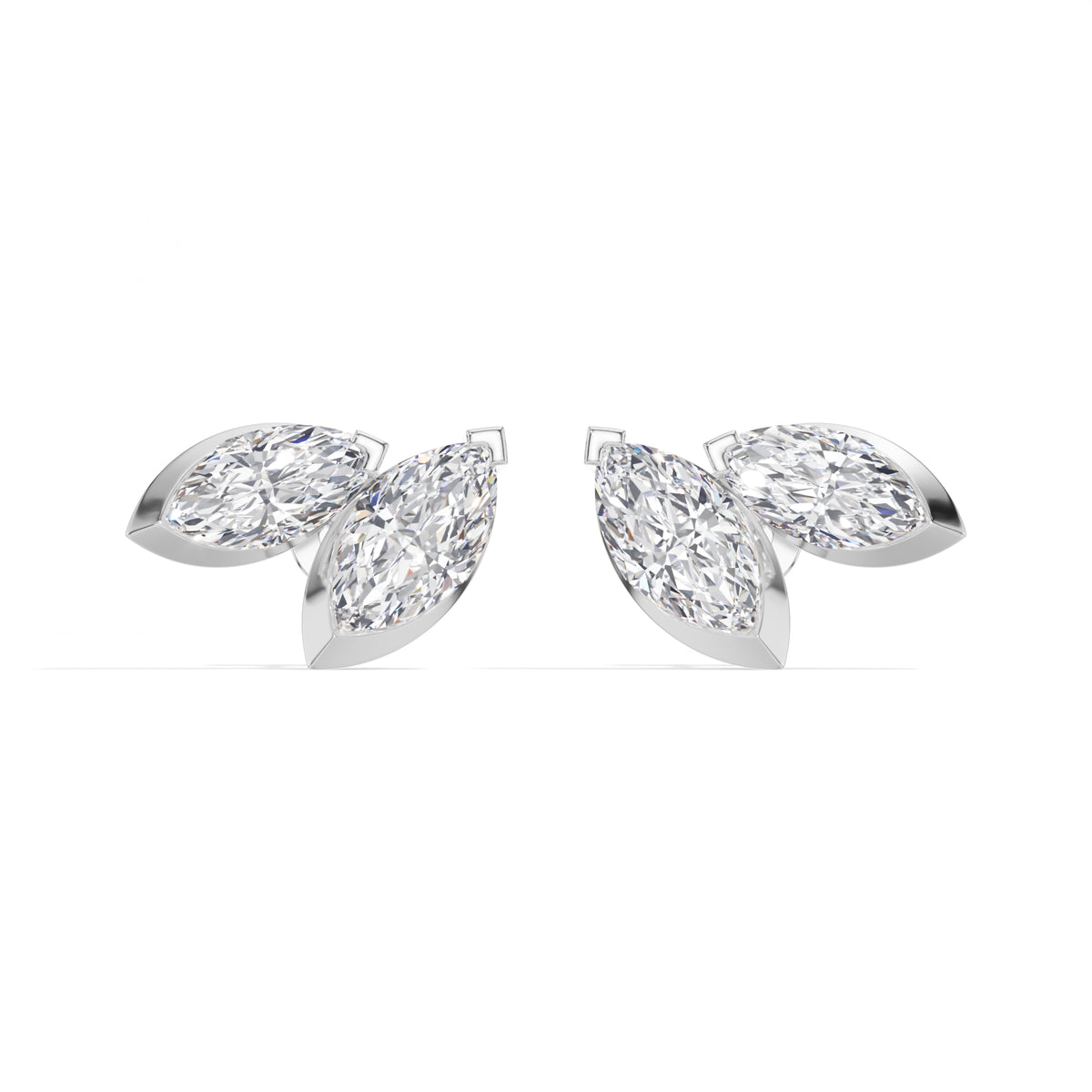 Marquise Lab Grown Diamond Cluster Stud Liora Earrings