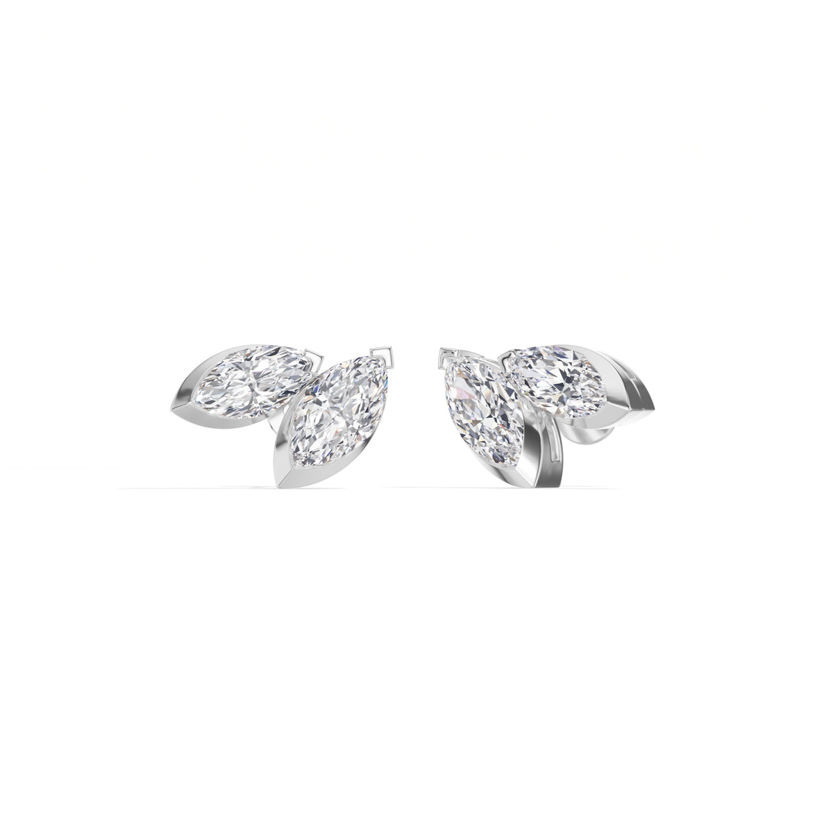 Marquise Lab Grown Diamond Cluster Stud Liora Earrings