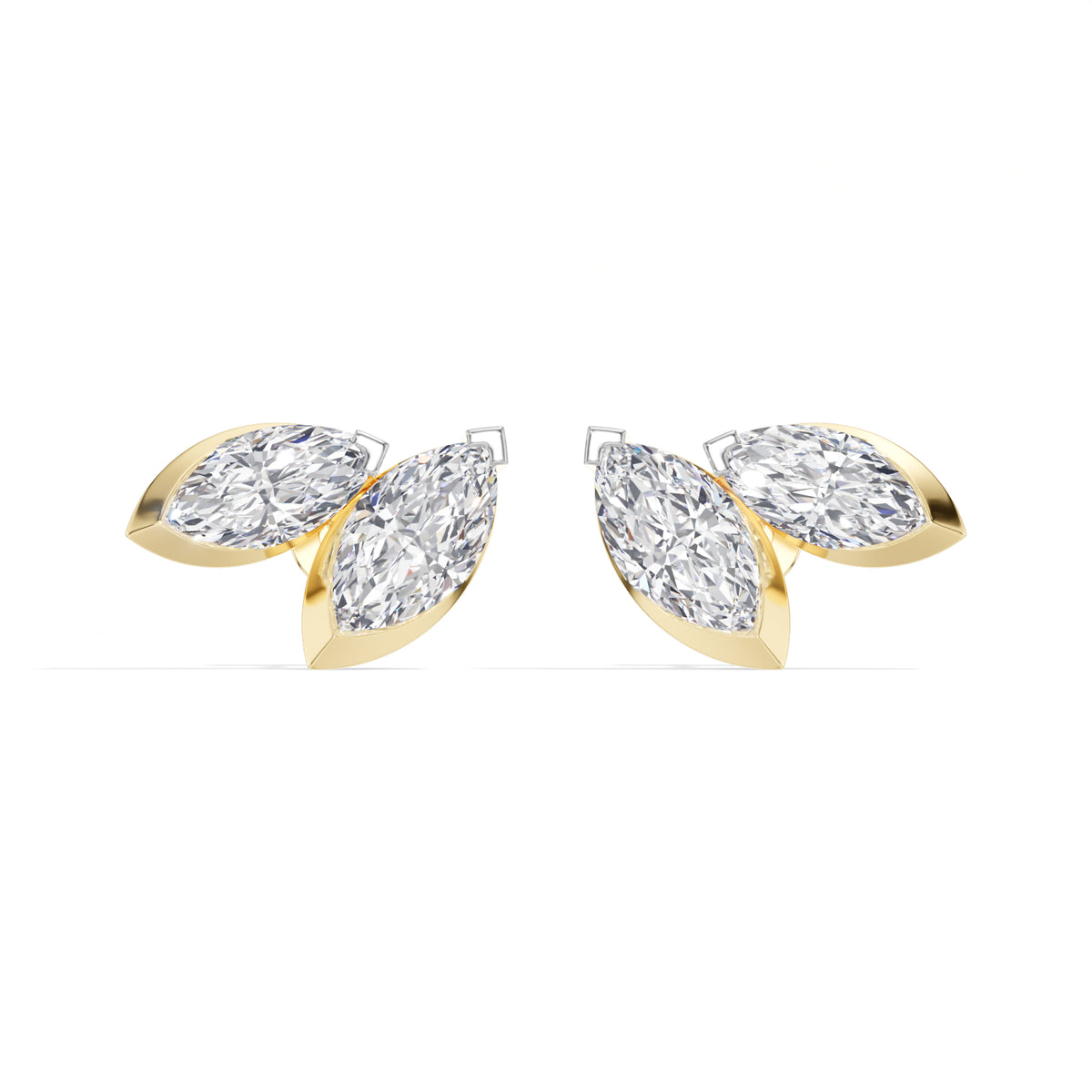Marquise Lab Grown Diamond Cluster Stud Liora Earrings