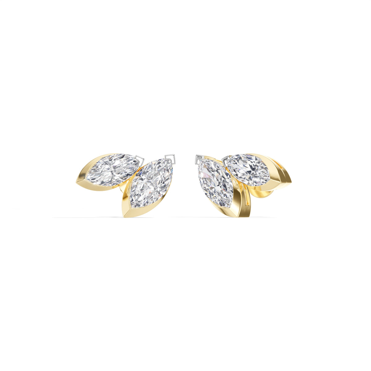 Marquise Lab Grown Diamond Cluster Stud Liora Earrings