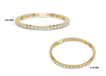 Gold 7Ct Tennis Round Lab Grown Diamond Helen Bracelet