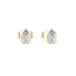 Gold 1Ct Solitaire Pear Lab Grown Diamond Camden Earring