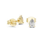 Gold 1Ct Solitaire Pear Lab Grown Diamond Camden Earring