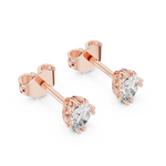 Gold 1Ct Solitaire Oval Lab Grown Diamond Corbin Earring