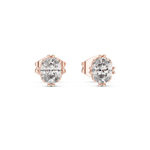 Gold 1Ct Solitaire Oval Lab Grown Diamond Corbin Earring