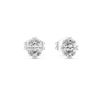 Gold 1Ct Solitaire Oval Lab Grown Diamond Corbin Earring