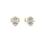 Gold 1Ct Solitaire Oval Lab Grown Diamond Corbin Earring