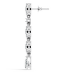 Gold 2Ct Cluster Floral Pear Lab Grown Diamond Dovyn Earring