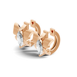 Gold Cluster Pave Marquise Lab Grown Diamond Fynel Earring